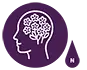 An icon symbolizing the direction north