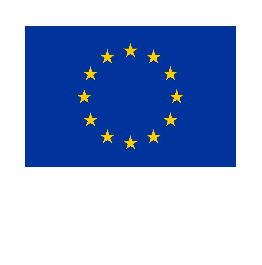 Bandeira informativa sobre o financiamento da União Europeia